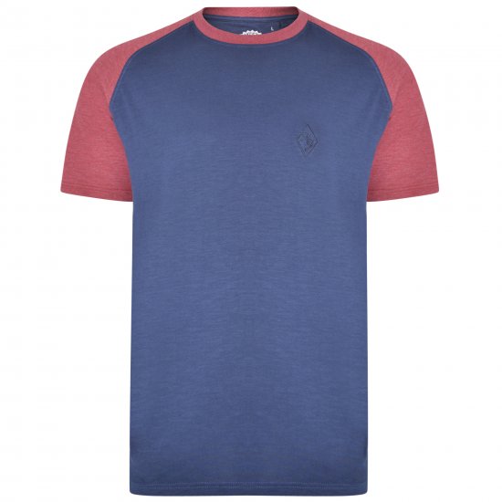 Kam Jeans 5314 Twin pack T-shirts Black/Navy - Tricouri - Tricouri Bărbați Mărimi Mari