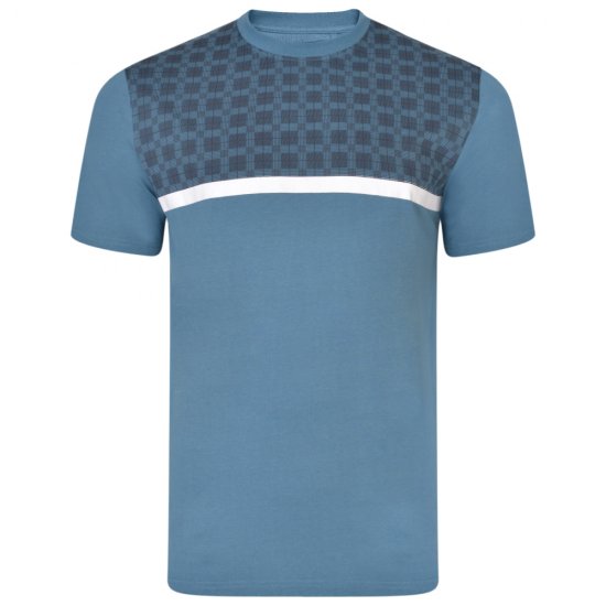 Kam Jeans 5347 Twin pack T-shirt Black/Denim - Tricouri - Tricouri Bărbați Mărimi Mari