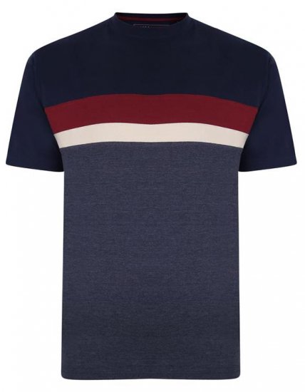 Kam Jeans 5356 Cut&Saw T-shirt Navy - Tricouri - Tricouri Bărbați Mărimi Mari