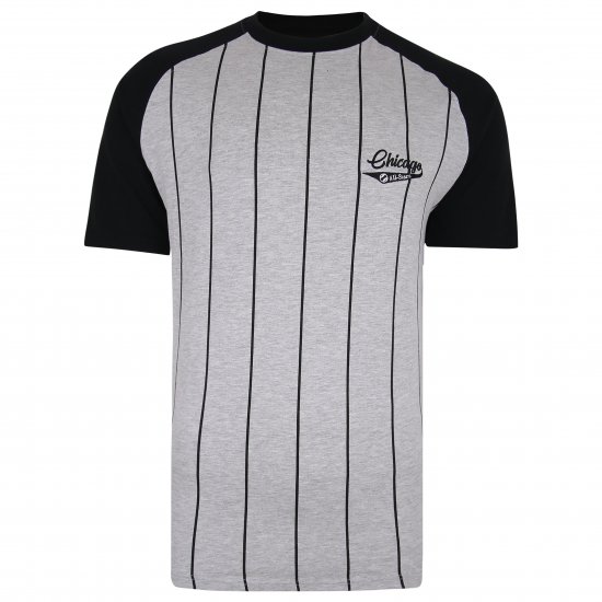 Kam Jeans 5360 Chicago Grey T-Shirt - Tricouri - Tricouri Bărbați Mărimi Mari