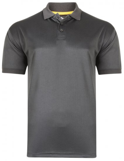 Kam Jeans Technical Lightweight Polo Black - Haine sport & haine de exterior - Haine Sport & Exterior Bărbați Mărimi Mari