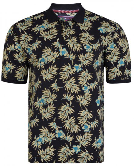 Kam Jeans 5406 Polo Navy - Tricouri polo - Tricouri Polo Bărbați Mărimi Mari