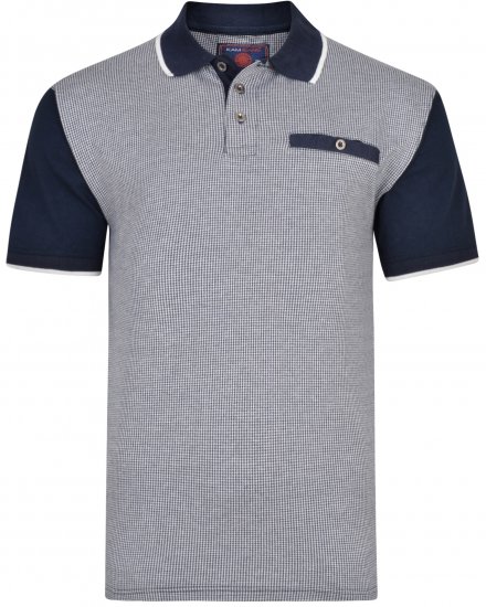 Kam Jeans 5421 Polo Navy - Tricouri polo - Tricouri Polo Bărbați Mărimi Mari