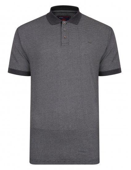 Kam Jeans Casual Look Polo Charcoal - Tricouri polo - Tricouri Polo Bărbați Mărimi Mari