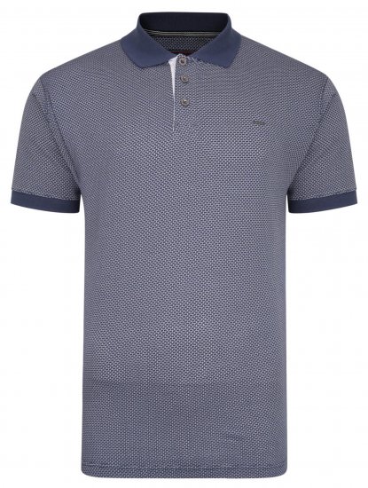 Kam Jeans Casual Look Polo Insignia Blue - Tricouri polo - Tricouri Polo Bărbați Mărimi Mari