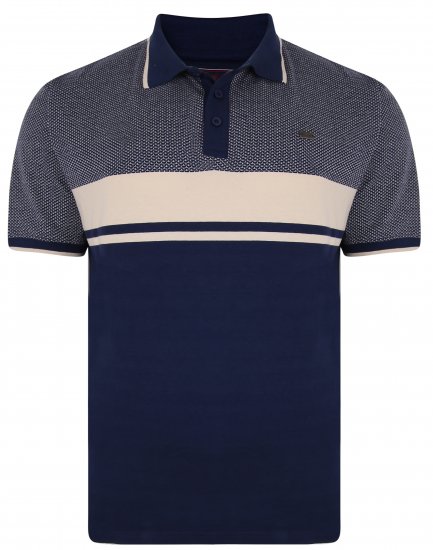 Kam Jeans 5438 Textured Weave Polo - Tricouri polo - Tricouri Polo Bărbați Mărimi Mari