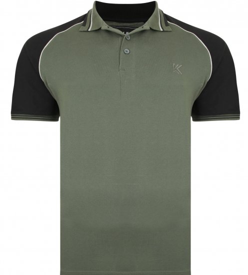 Kam Jeans 5445 Pique Polo Khaki - Tricouri polo - Tricouri Polo Bărbați Mărimi Mari
