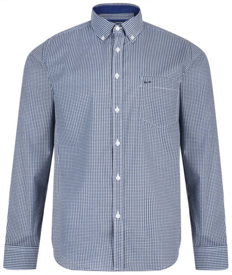 Kam Jeans 6177 Long Sleeve Shirt Denim Blue - Cămăși - Cămăși Bărbați Mărimi Mari