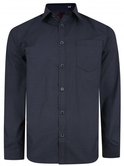 Kam Jeans 6209 LS Smart Pattern Print Shirt - Cămăși - Cămăși Bărbați Mărimi Mari