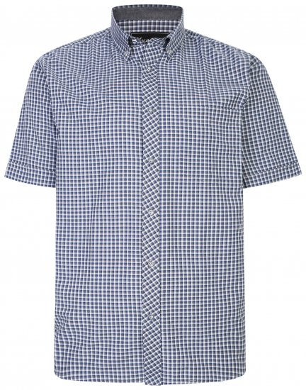 Kam Jeans 6219 Short sleeve Shirt Charcoal - Cămăși - Cămăși Bărbați Mărimi Mari
