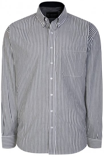 Kam Jeans 6245 Long Sleeve Shirt Navy - Cămăși - Cămăși Bărbați Mărimi Mari