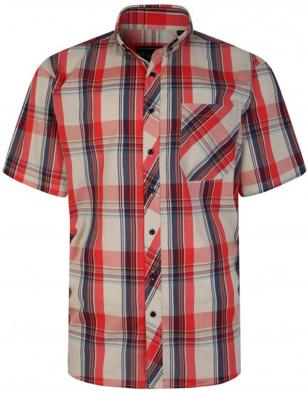 Kam Jeans 6255 Short sleeve Shirt Multi colour - Cămăși - Cămăși Bărbați Mărimi Mari
