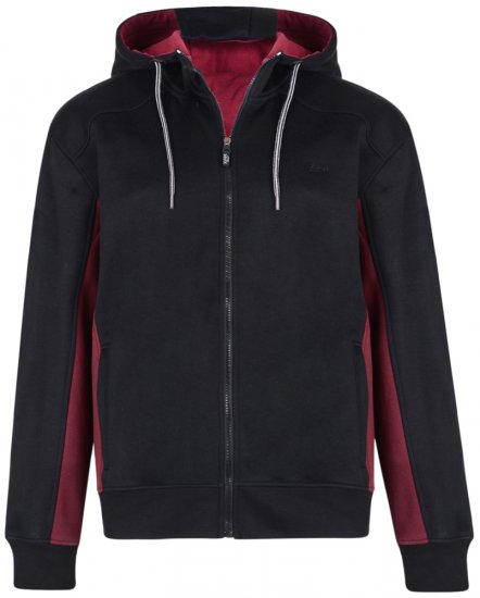 Kam Jeans 7001 Hoodie Black - Pulovere & hanorace - Pulovere & Hanorace Bărbați Mărimi Mari