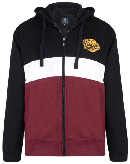 Kam Jeans 7002 Hoodie Burgundy - Pulovere & hanorace - Pulovere & Hanorace Bărbați Mărimi Mari