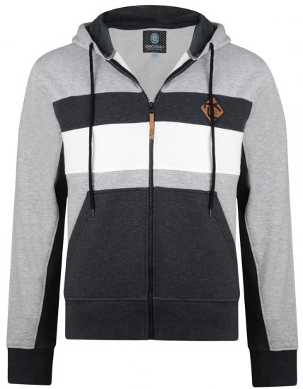 Kam Jeans 701 Cut and Sew Hoodie Grey - Pulovere & hanorace - Pulovere & Hanorace Bărbați Mărimi Mari