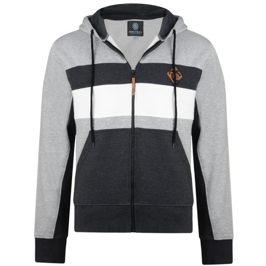 Kam Jeans 701 Cut and Sew Hoodie Grey - Pulovere & hanorace - Pulovere & Hanorace Bărbați Mărimi Mari