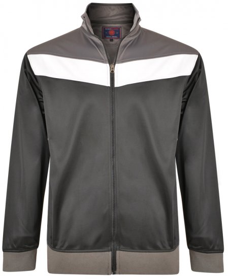 Kam Jeans 7014 Track Jacket Black - Pulovere & hanorace - Pulovere & Hanorace Bărbați Mărimi Mari