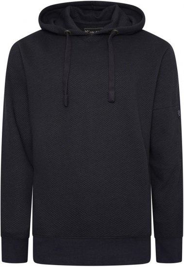 Kam Jeans 7067 Textured Over Head Hoody NAVY - Pulovere & hanorace - Pulovere & Hanorace Bărbați Mărimi Mari