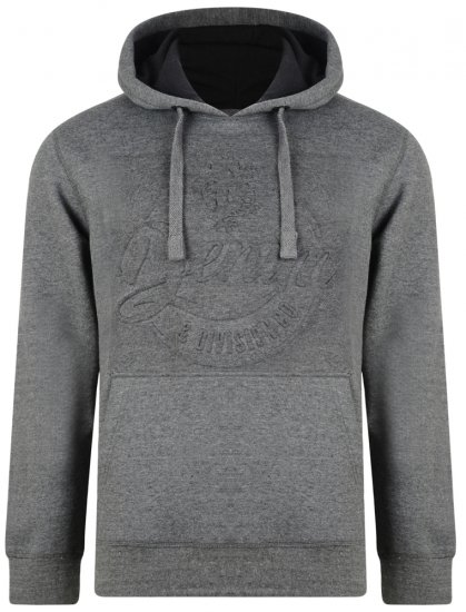 Kam Jeans 708 Embossed Hoodie Charcoal - Pulovere & hanorace - Pulovere & Hanorace Bărbați Mărimi Mari