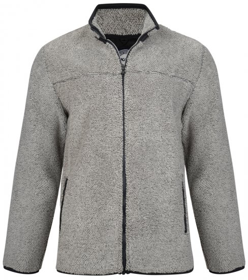 Kam Jeans 713 Fleece Jacket Charcoal - Pulovere & hanorace - Pulovere & Hanorace Bărbați Mărimi Mari