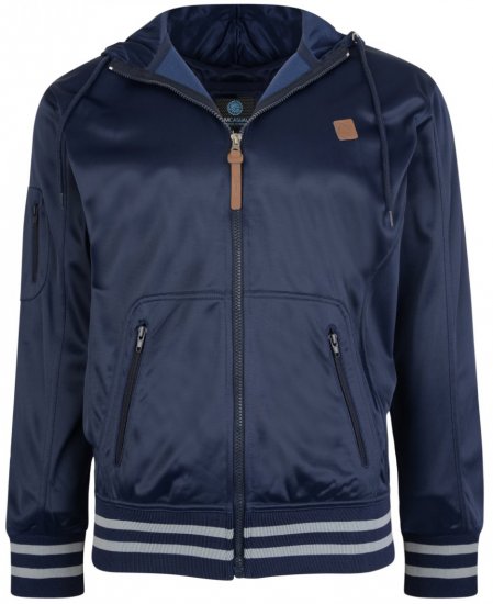 Kam Jeans 799 Tricot Hoody Navy - Pulovere & hanorace - Pulovere & Hanorace Bărbați Mărimi Mari