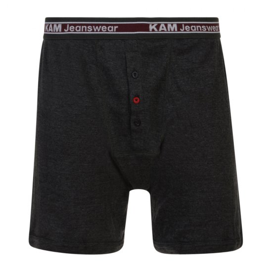 Kam Jeans Boxershorts Black, Grey, Navy 3-Pack - Lenjerie intimă & costum baie - Lenjerie Intimă Bărbați Mărimi Mari