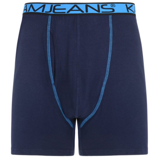 Kam Jeans Boxershorts Black and Navy 2-Pack - Lenjerie intimă & costum baie - Lenjerie Intimă Bărbați Mărimi Mari