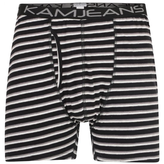 Kam Jeans Striped Boxershorts 2-Pack - Lenjerie intimă & costum baie - Lenjerie Intimă Bărbați Mărimi Mari