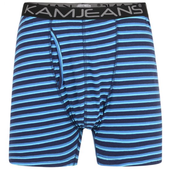 Kam Jeans Striped Boxershorts 2-Pack - Lenjerie intimă & costum baie - Lenjerie Intimă Bărbați Mărimi Mari