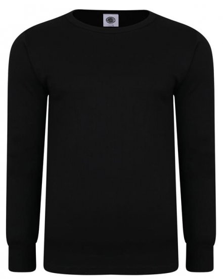 Kam Jeans 832 LS Thermal T-Shirt Black - Lenjerie intimă & costum baie - Lenjerie Intimă Bărbați Mărimi Mari