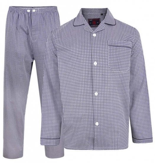 Kam Jeans 879 Dobby Print Pyjama Set - Lenjerie intimă & costum baie - Lenjerie Intimă Bărbați Mărimi Mari