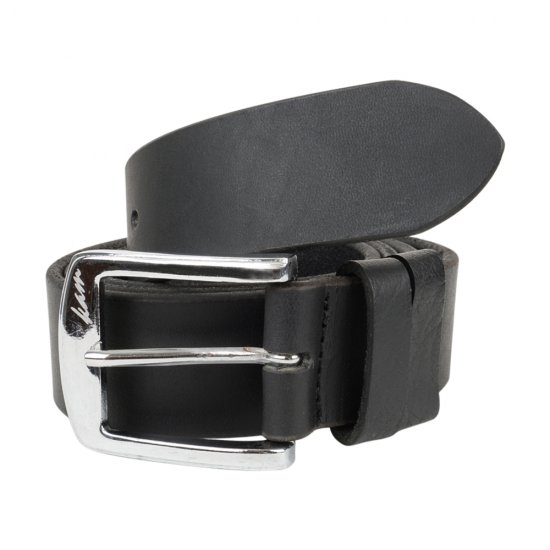 Kam 922 Jeans belt Genuine leather Black, 4cm - Curele - Curele Bărbați Mărimi Mari