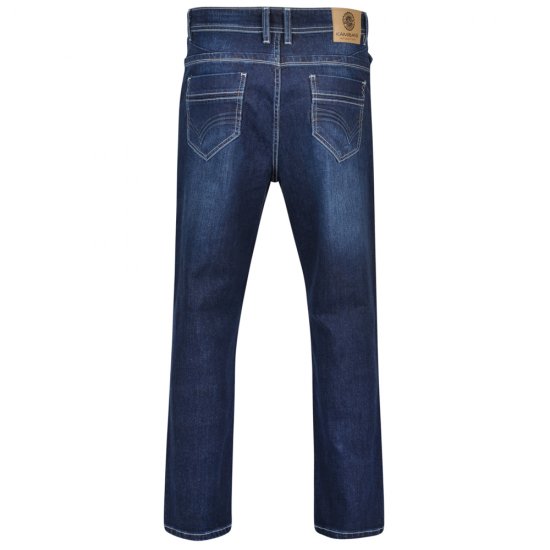 Kam Jeans Alonso Blue Mid Used - Blugi & pantaloni - Blugi & Pantaloni Bărbați Mărimi Mari