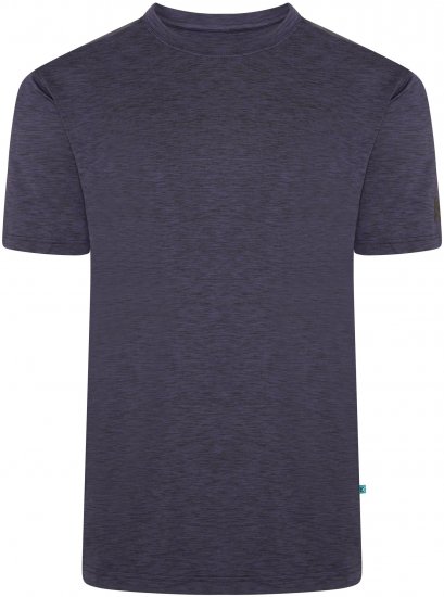 Kam Jeans AP001 XT Active Performance Marl Tee Indigo - Tricouri - Tricouri Bărbați Mărimi Mari