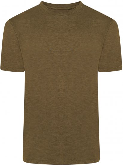 Kam Jeans AP001 XT Active Performance Marl Tee Khaki - Tricouri - Tricouri Bărbați Mărimi Mari