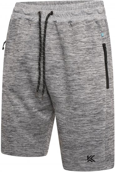 Kam Jeans AP005 Active Performance Marl Shorts Grey - Pantaloni trening - Pantaloni Trening Bărbați Mărimi Mari