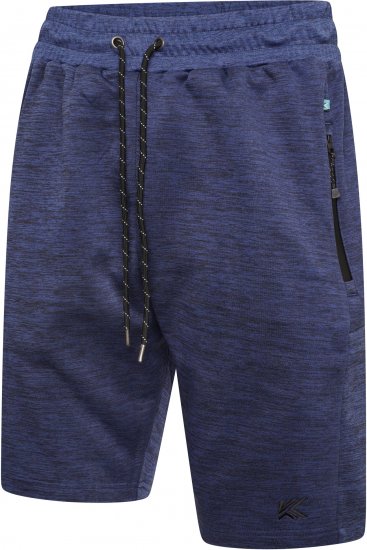 Kam Jeans AP005 Active Performance Marl Shorts Indigo - Pantaloni trening - Pantaloni Trening Bărbați Mărimi Mari