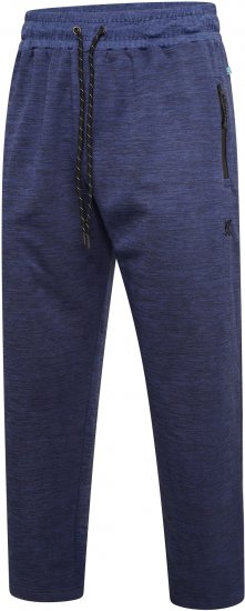 Kam Jeans AP006 Active Performance Marl Jog Pants Indigo - Pantaloni trening - Pantaloni Trening Bărbați Mărimi Mari