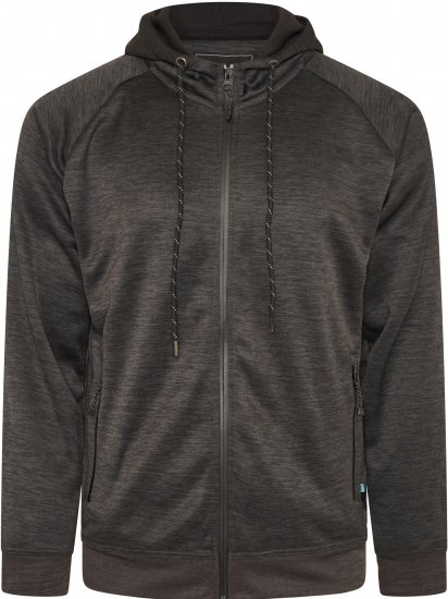 Kam Jeans AP008 Active Performance Hoody Charcoal - Pulovere & hanorace - Pulovere & Hanorace Bărbați Mărimi Mari