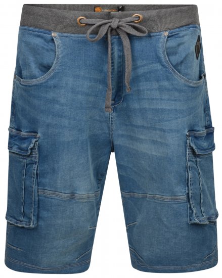 Kam Jeans Dito Denim Shorts Light Used - Pantaloni scurți - Pantaloni Scurți Mărimi mari Bărbați 