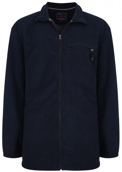 Kam Jeans KV100 Bonded Fleece Jacket Navy - Haine sport & haine de exterior - Haine Sport & Exterior Bărbați Mărimi Mari
