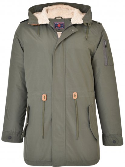 Kam Jeans KV112 Parka Army Green - Geci - Geci Bărbați Mărimi Mari