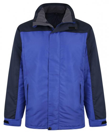 Kam Jeans KV113 Padded Waterproof Coat Navy - Geci - Geci Bărbați Mărimi Mari