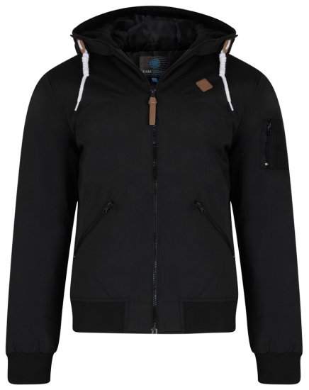 Kam Jeans KV76 Bomber Jacket Black - Geci - Geci Bărbați Mărimi Mari