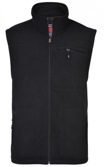 Kam Jeans KV99 Fleece Vest Black - Haine sport & haine de exterior - Haine Sport & Exterior Bărbați Mărimi Mari