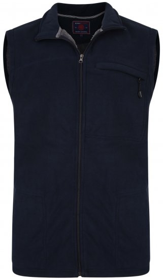 Kam Jeans KV99 Fleece Vest Navy - Haine sport & haine de exterior - Haine Sport & Exterior Bărbați Mărimi Mari
