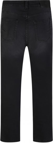 Kam Jeans Nunez Knitted Denim Stretch Fashion Jeans Charcoal - Blugi & pantaloni - Blugi & Pantaloni Bărbați Mărimi Mari