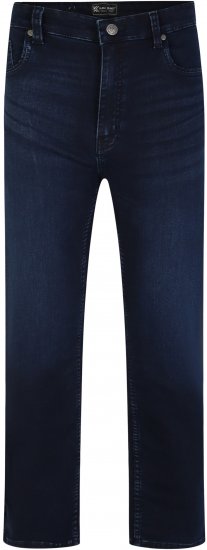 Kam Jeans Nunez Knitted Denim Stretch Fashion Jeans Dark Blue - Blugi & pantaloni - Blugi & Pantaloni Bărbați Mărimi Mari