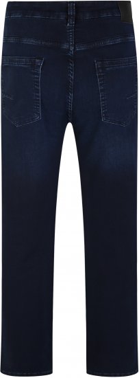 Kam Jeans Nunez Knitted Denim Stretch Fashion Jeans Dark Blue - Blugi & pantaloni - Blugi & Pantaloni Bărbați Mărimi Mari