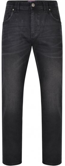Kam Jeans Ortega Jeans Black Used - Blugi & pantaloni - Blugi & Pantaloni Bărbați Mărimi Mari